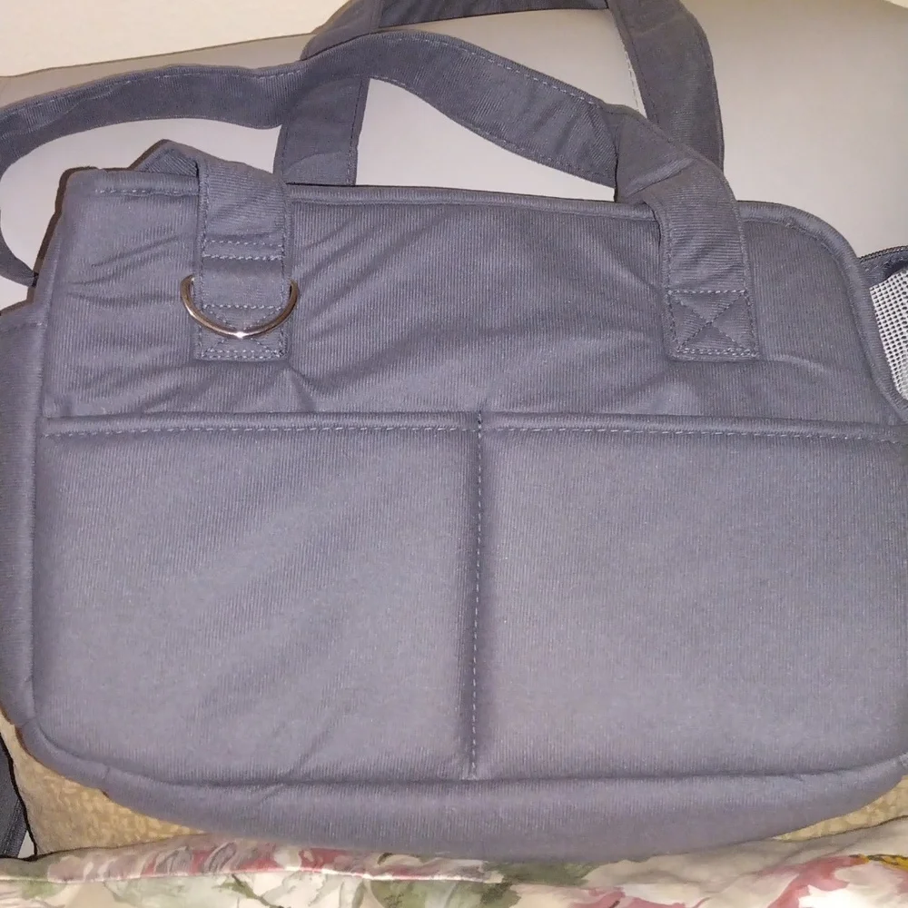 New Small Pet Carrier, Zippered, Cushion, Additional Strap, Mesh Top